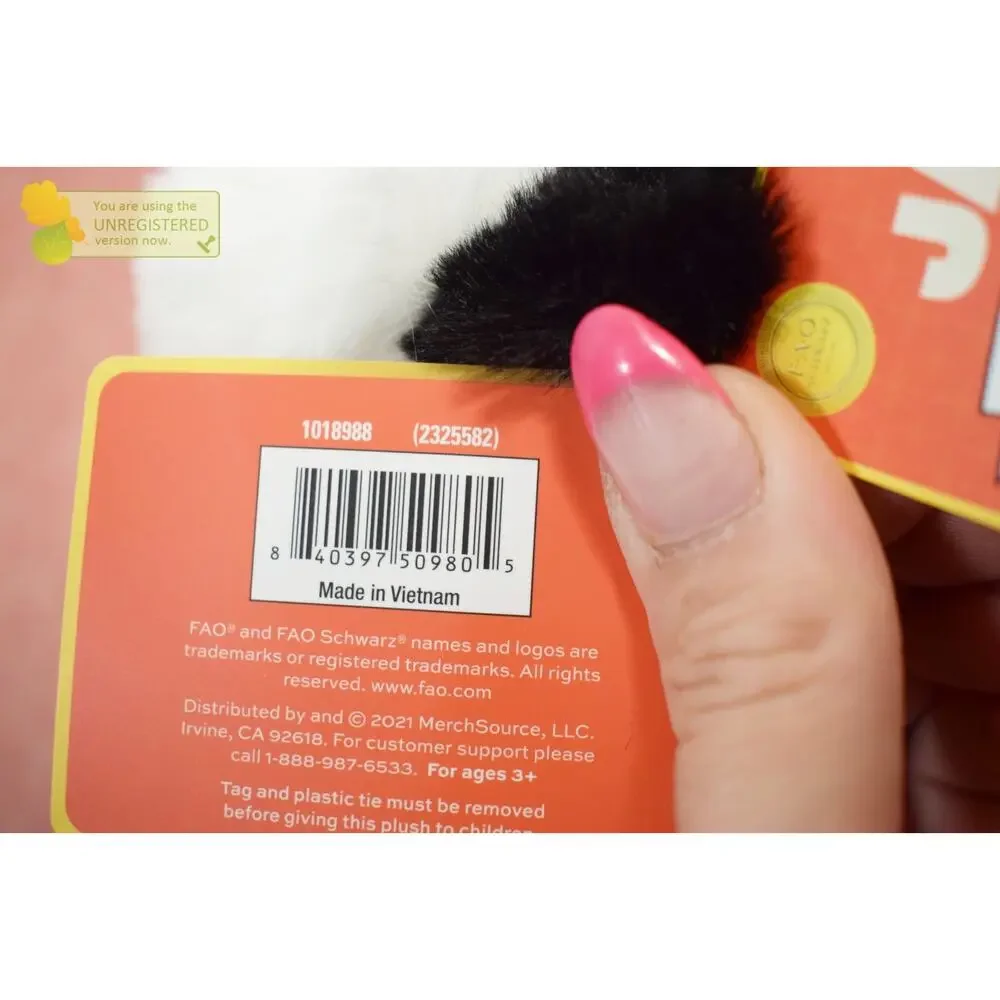 FAO Schwarz 15” Adopt-A-Pets Plush Panda